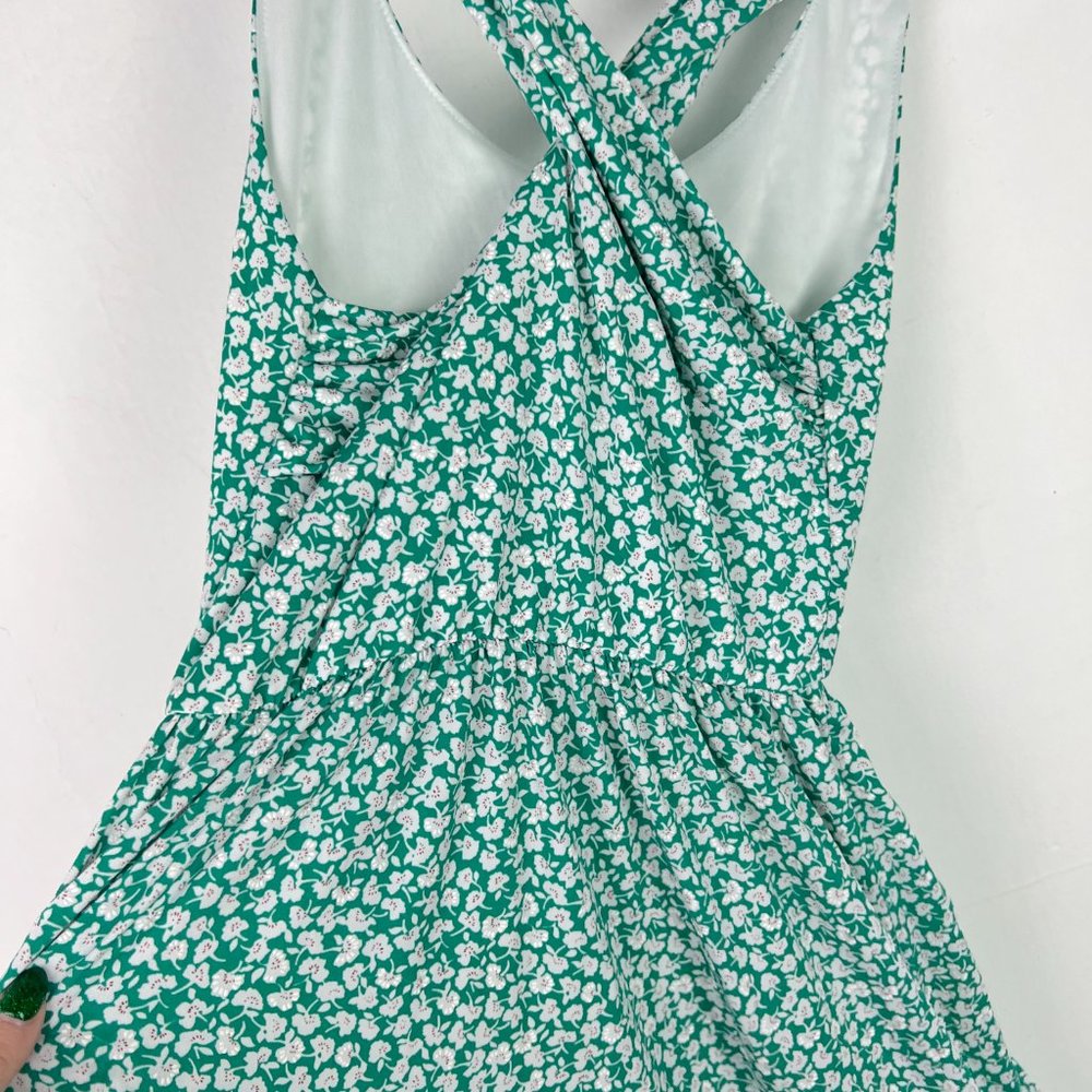 NWOT Stitch Fix Kaileigh Tasha Knit Dress Sleeveless Floral Green Size Small S - Picture 11 of 12